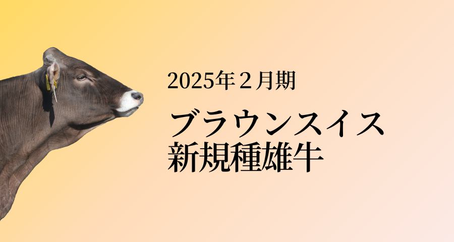 ジェネティクス北海道　2025年2月ブラウンスイス新規種雄牛